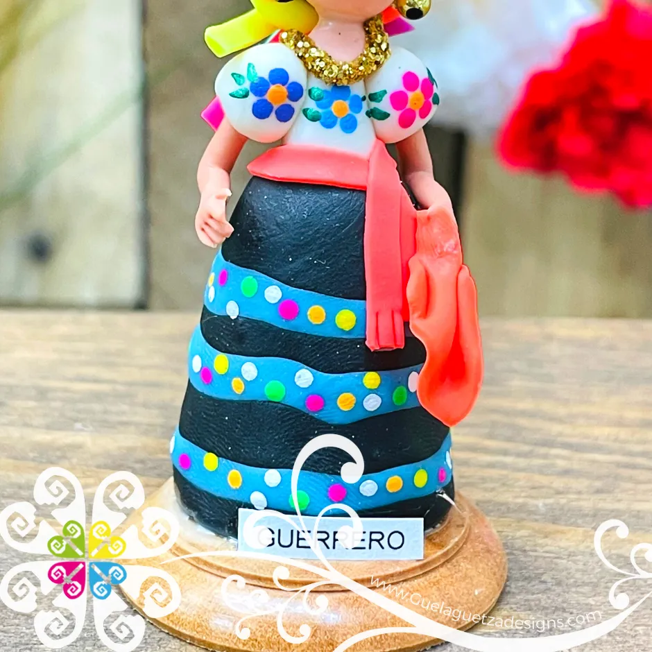 12- Guerrero Little Doll Figurine - Fondant Doll