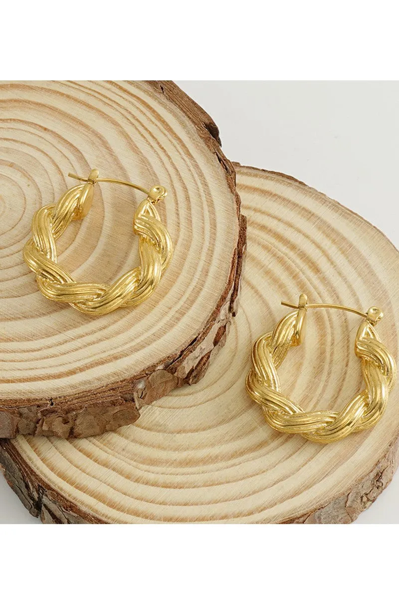 18K GOLD PLATED STAINLESS STEEL EARRINGS