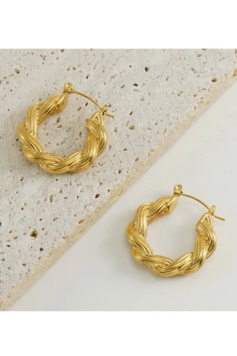 18K GOLD PLATED STAINLESS STEEL EARRINGS