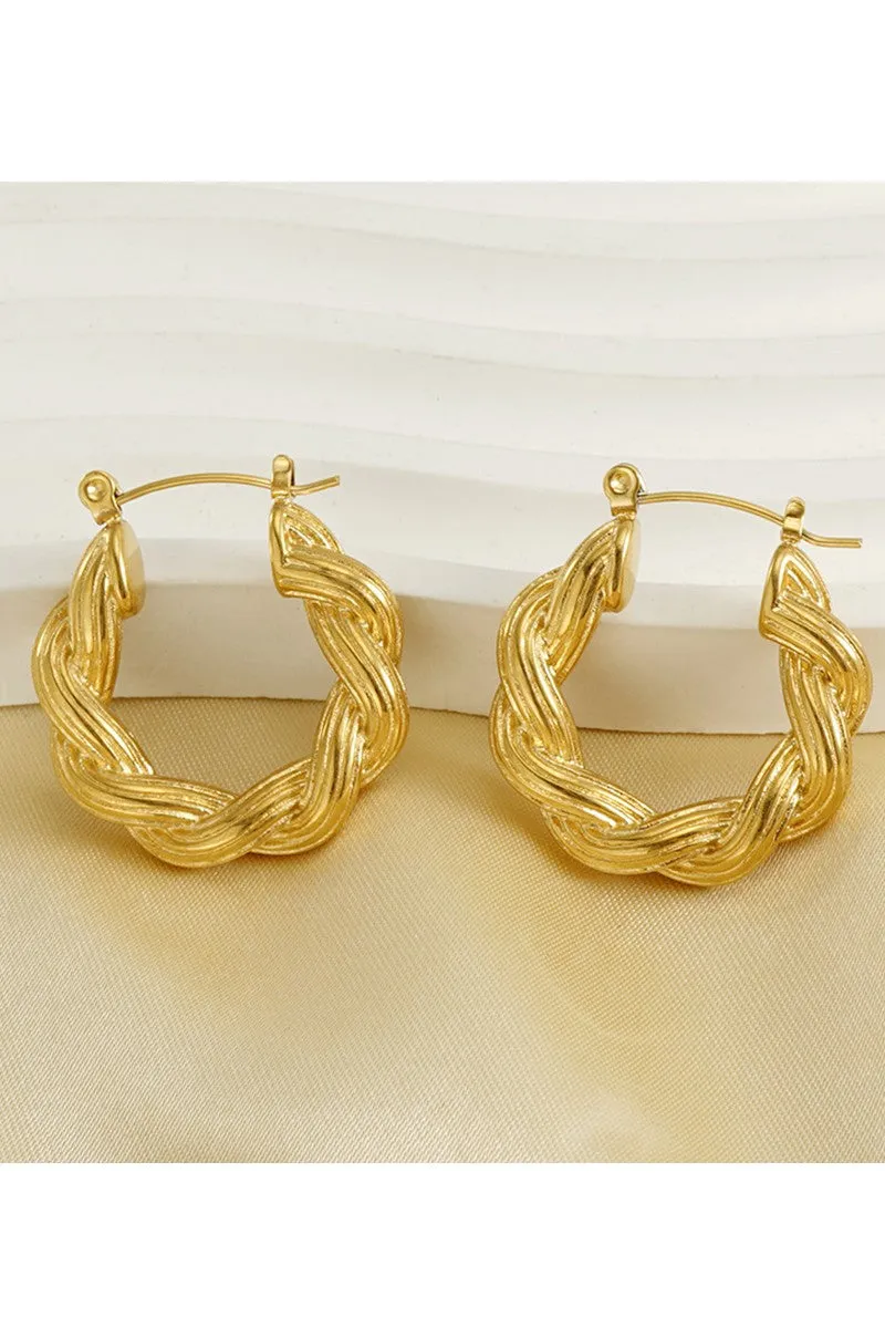 18K GOLD PLATED STAINLESS STEEL EARRINGS