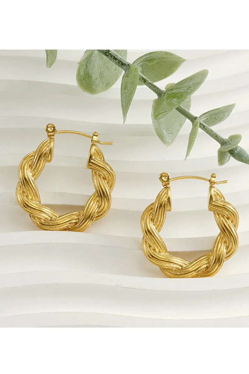 18K GOLD PLATED STAINLESS STEEL EARRINGS