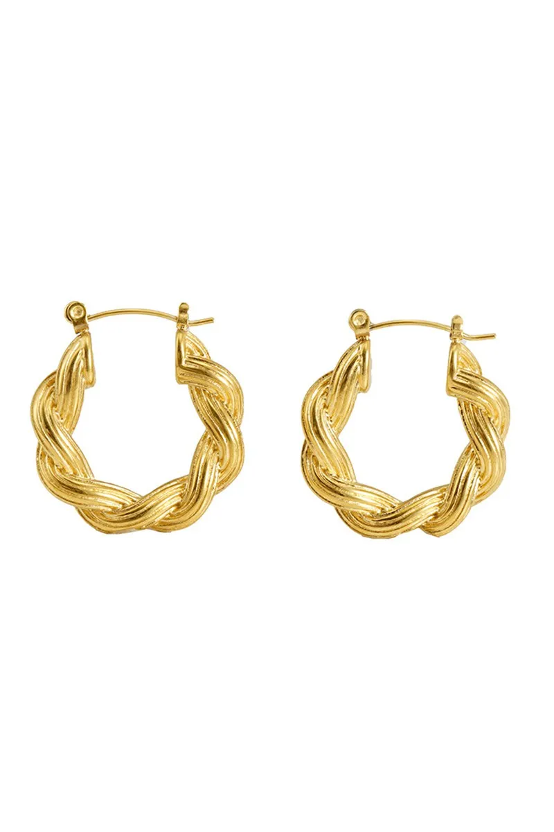 18K GOLD PLATED STAINLESS STEEL EARRINGS