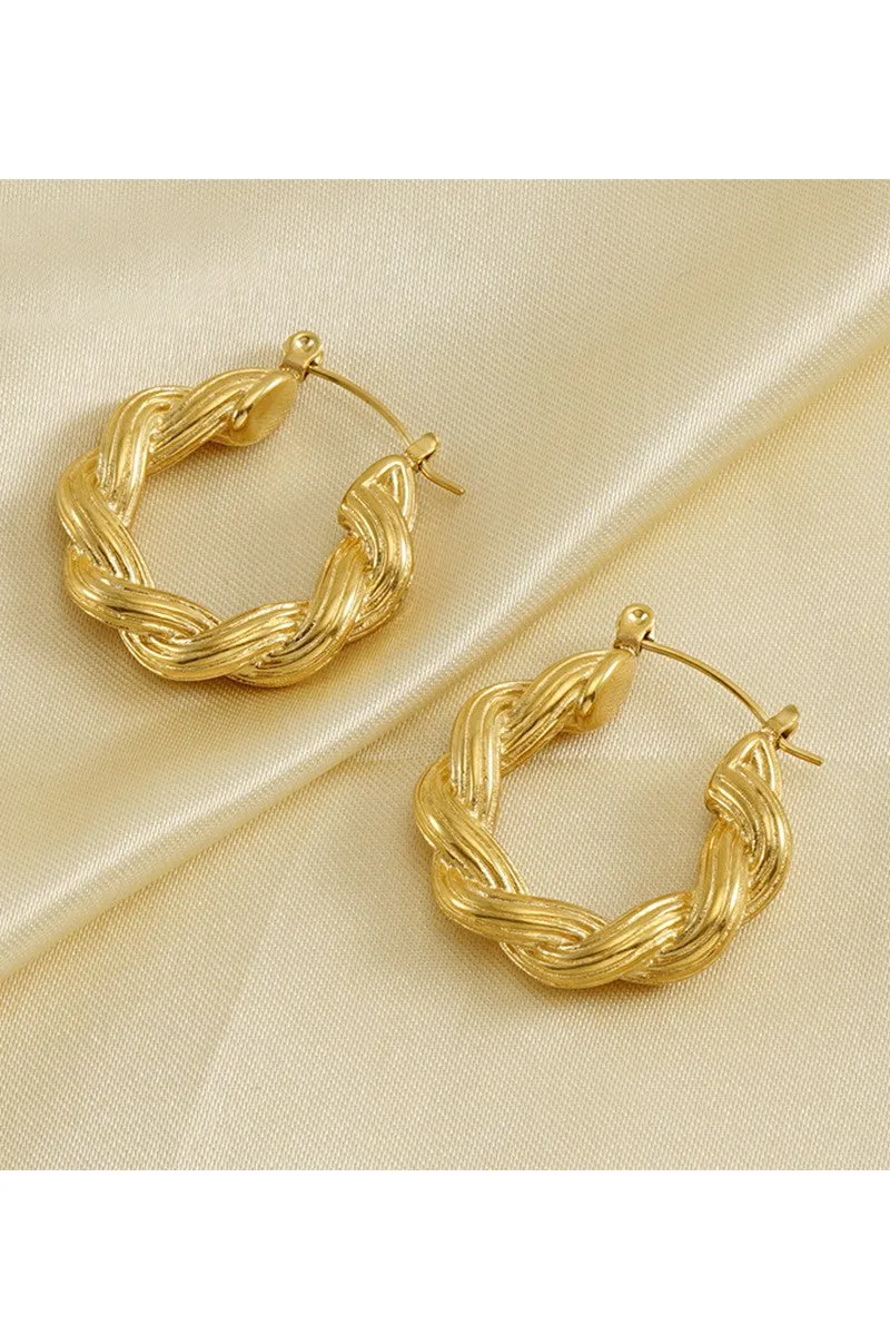 18K GOLD PLATED STAINLESS STEEL EARRINGS