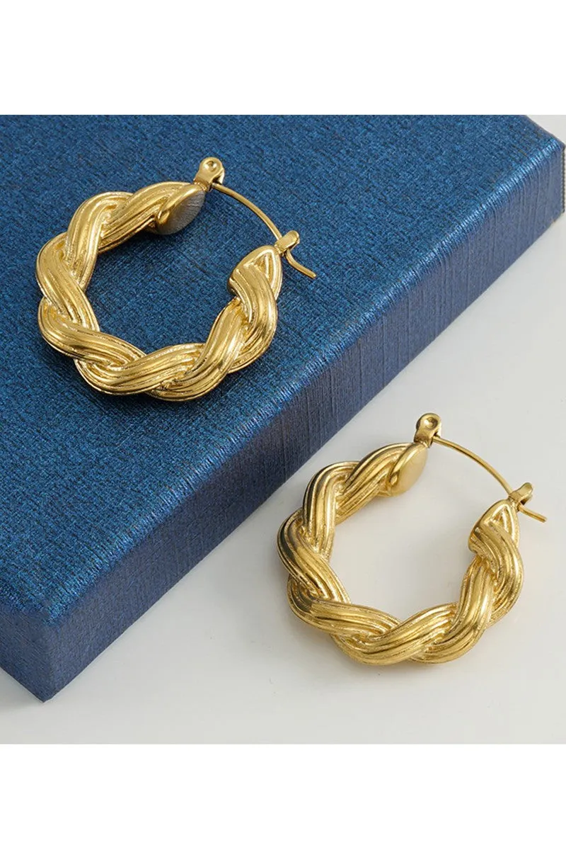 18K GOLD PLATED STAINLESS STEEL EARRINGS