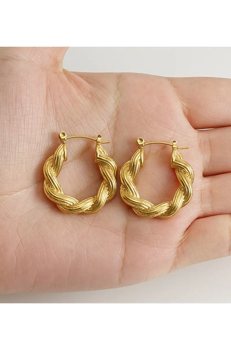 18K GOLD PLATED STAINLESS STEEL EARRINGS