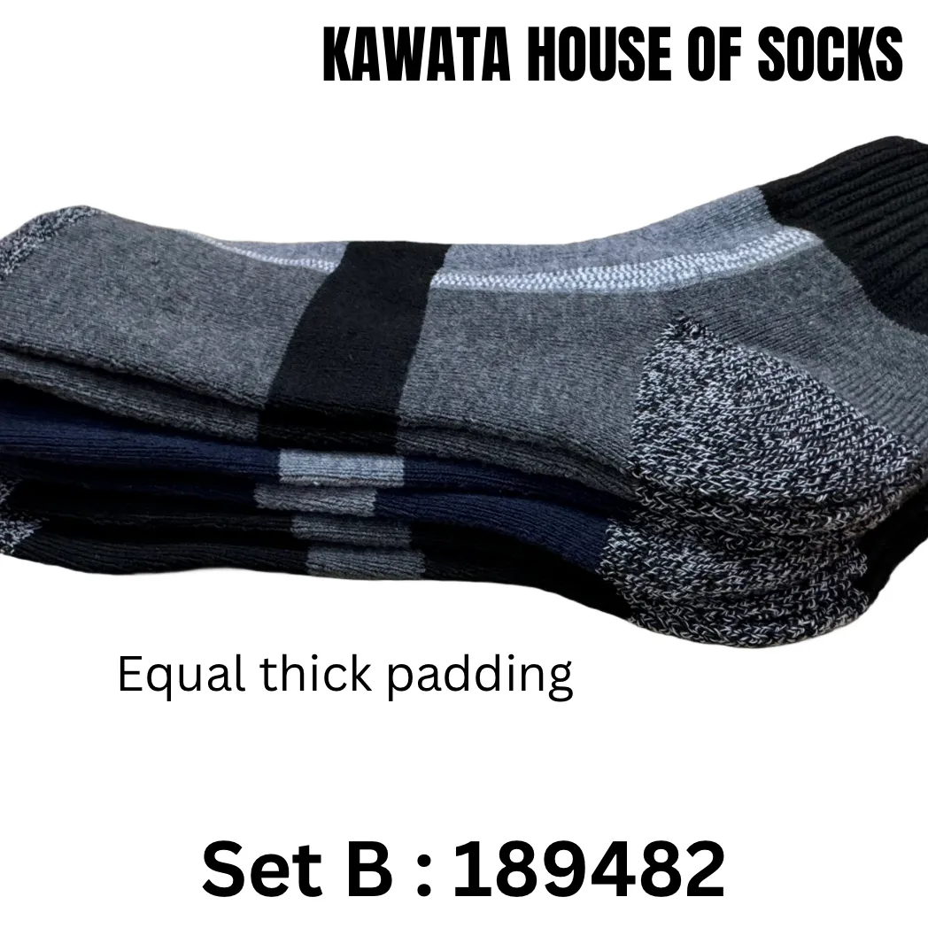 3-in-1 Value Pack Patterned Sport Socks