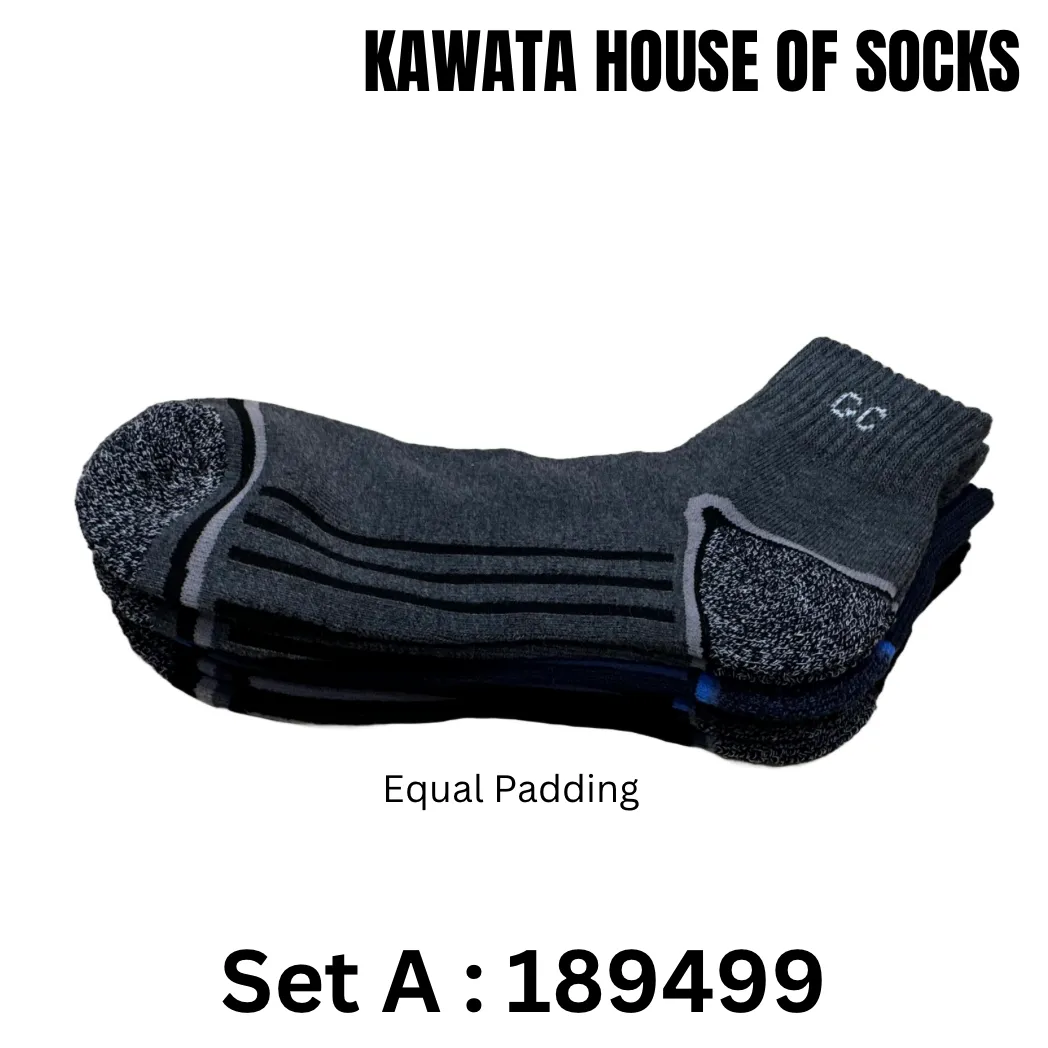 3-in-1 Value Pack Patterned Sport Socks