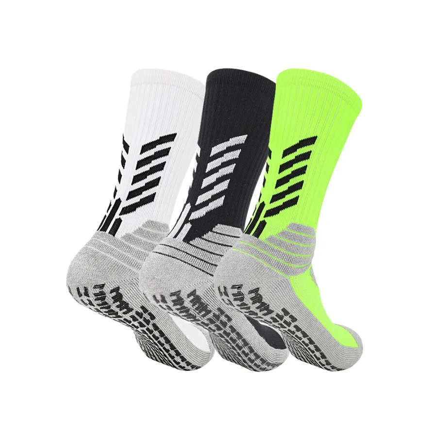 3 Pack Football Grip Socks with Compression Support