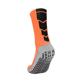 3 Pack Mens Grippy Football Socks Orange