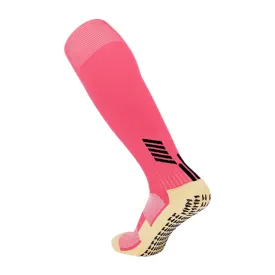 3 Pack Men's Long Football Grip Socks Pink