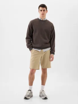 9" Essential Khaki Shorts with Washwell