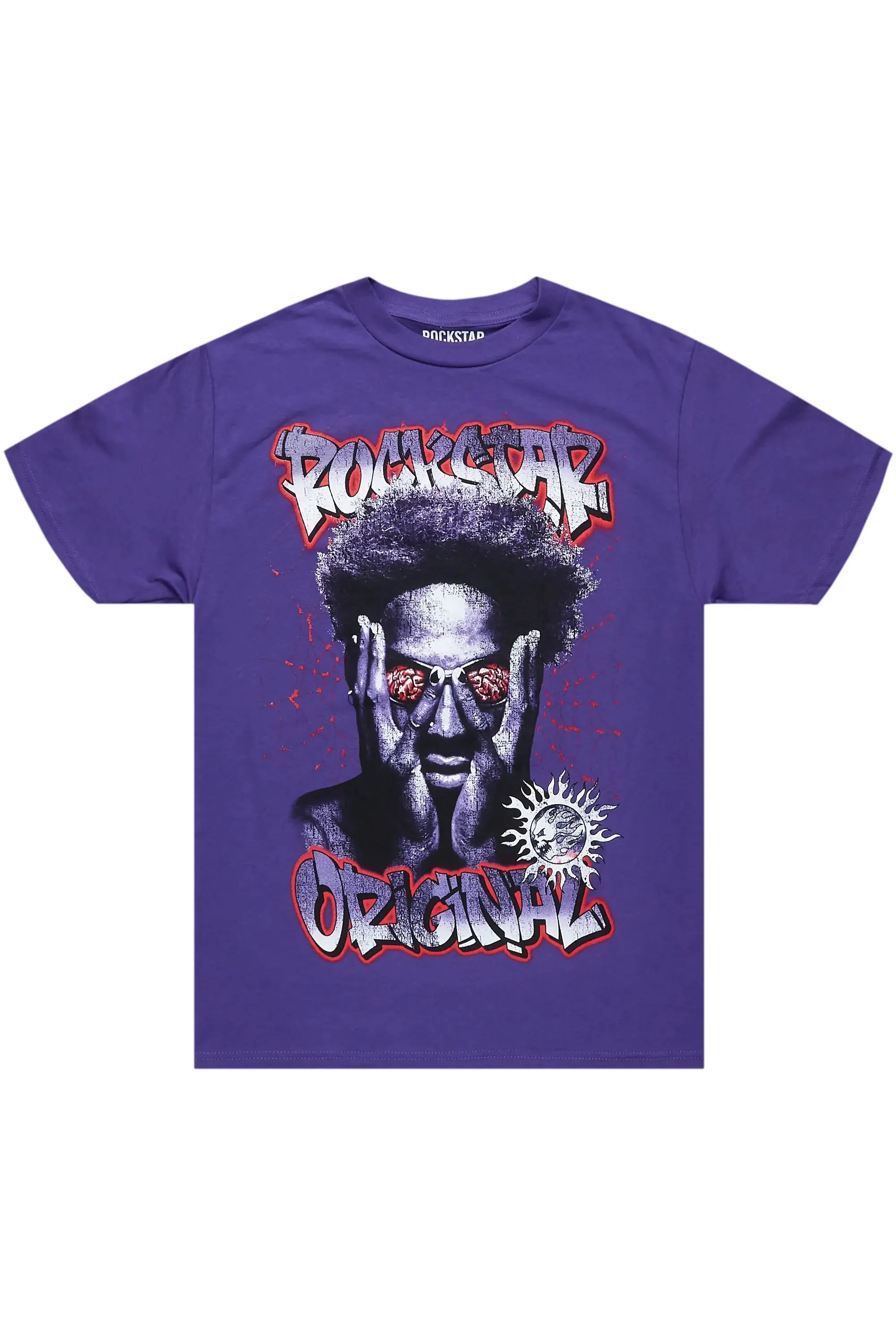 Acke Purple Graphic T-Shirt