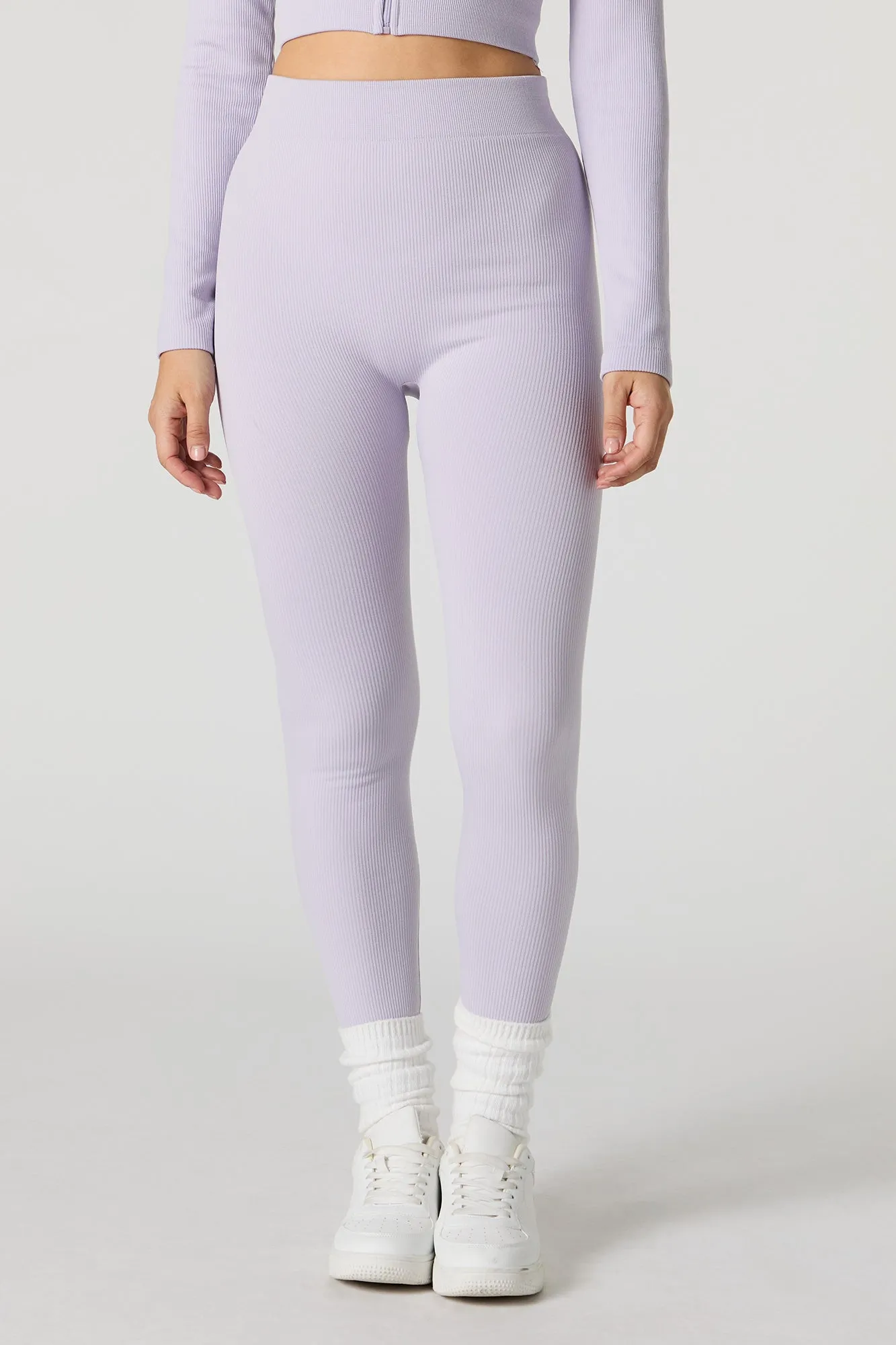 Active Seamless Ribbed High Rise Legging