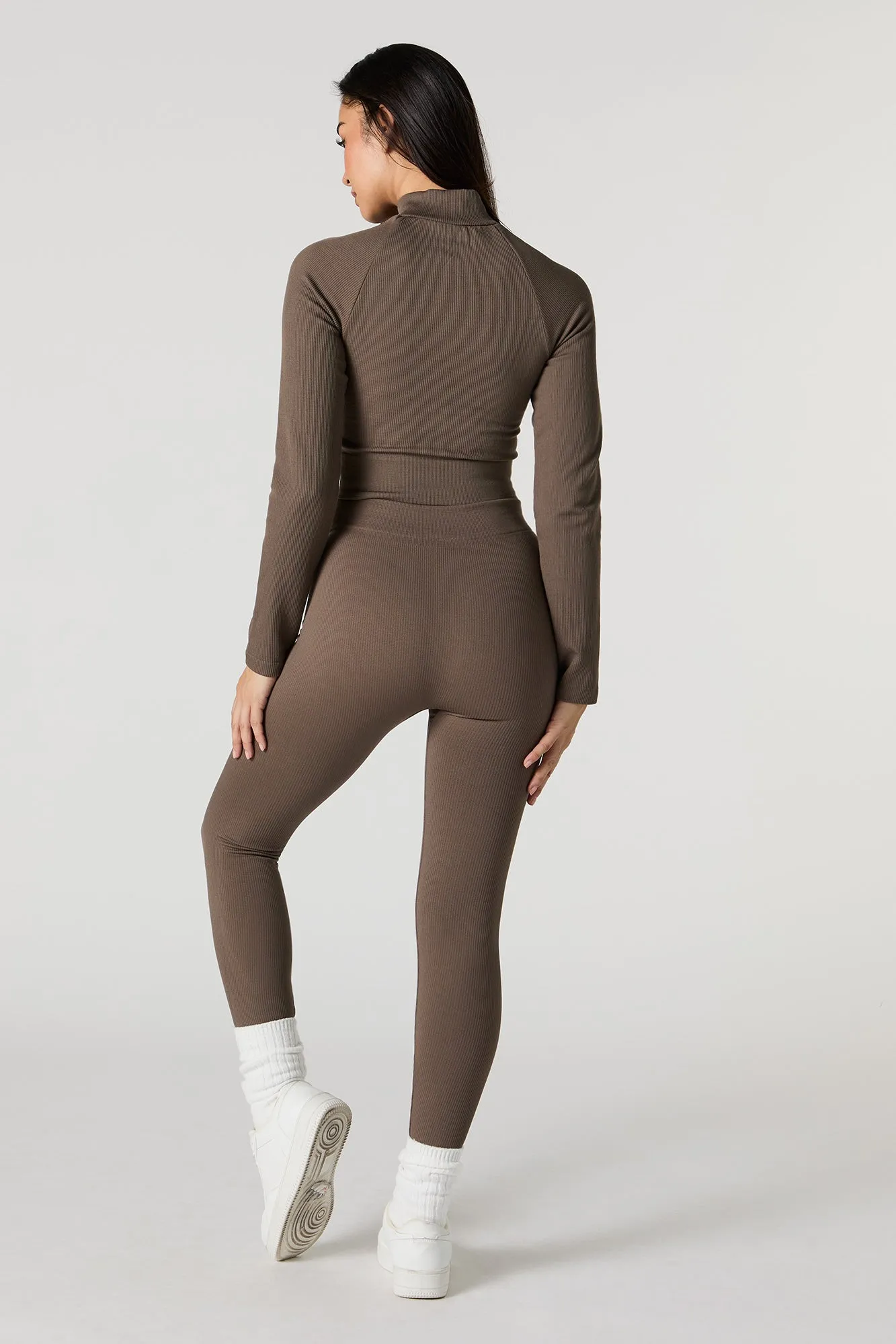 Active Seamless Ribbed High Rise Legging