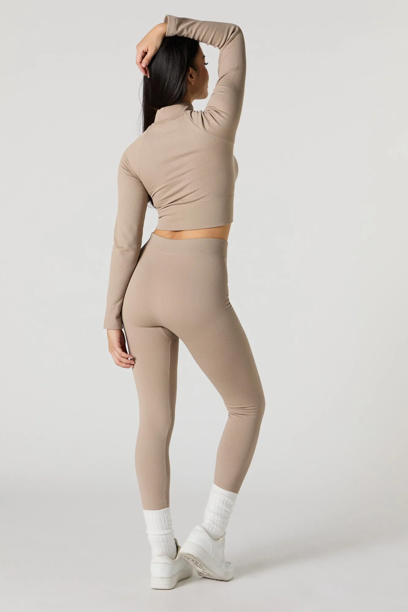 Active Seamless Ribbed High Rise Legging