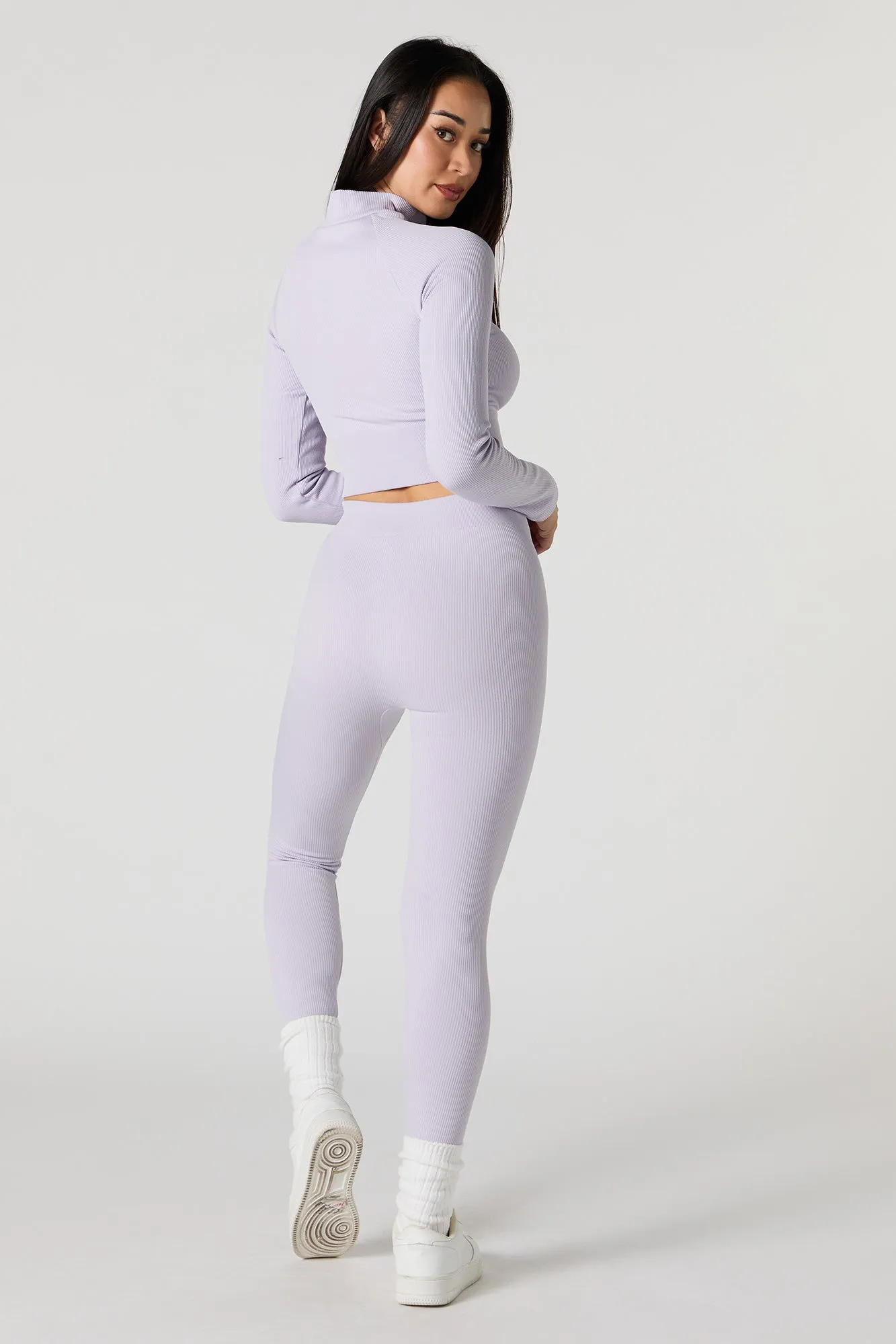 Active Seamless Ribbed High Rise Legging