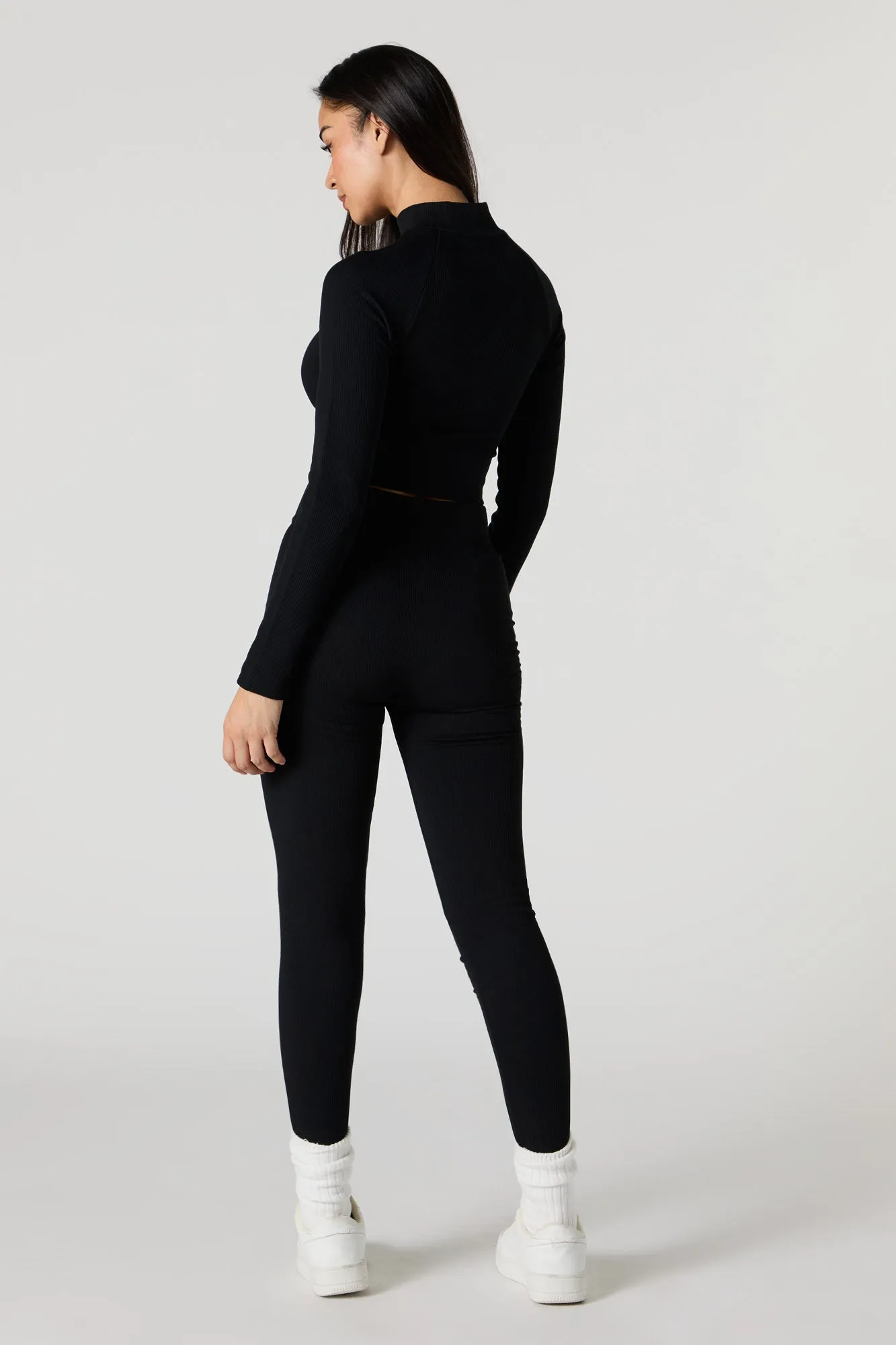 Active Seamless Ribbed High Rise Legging