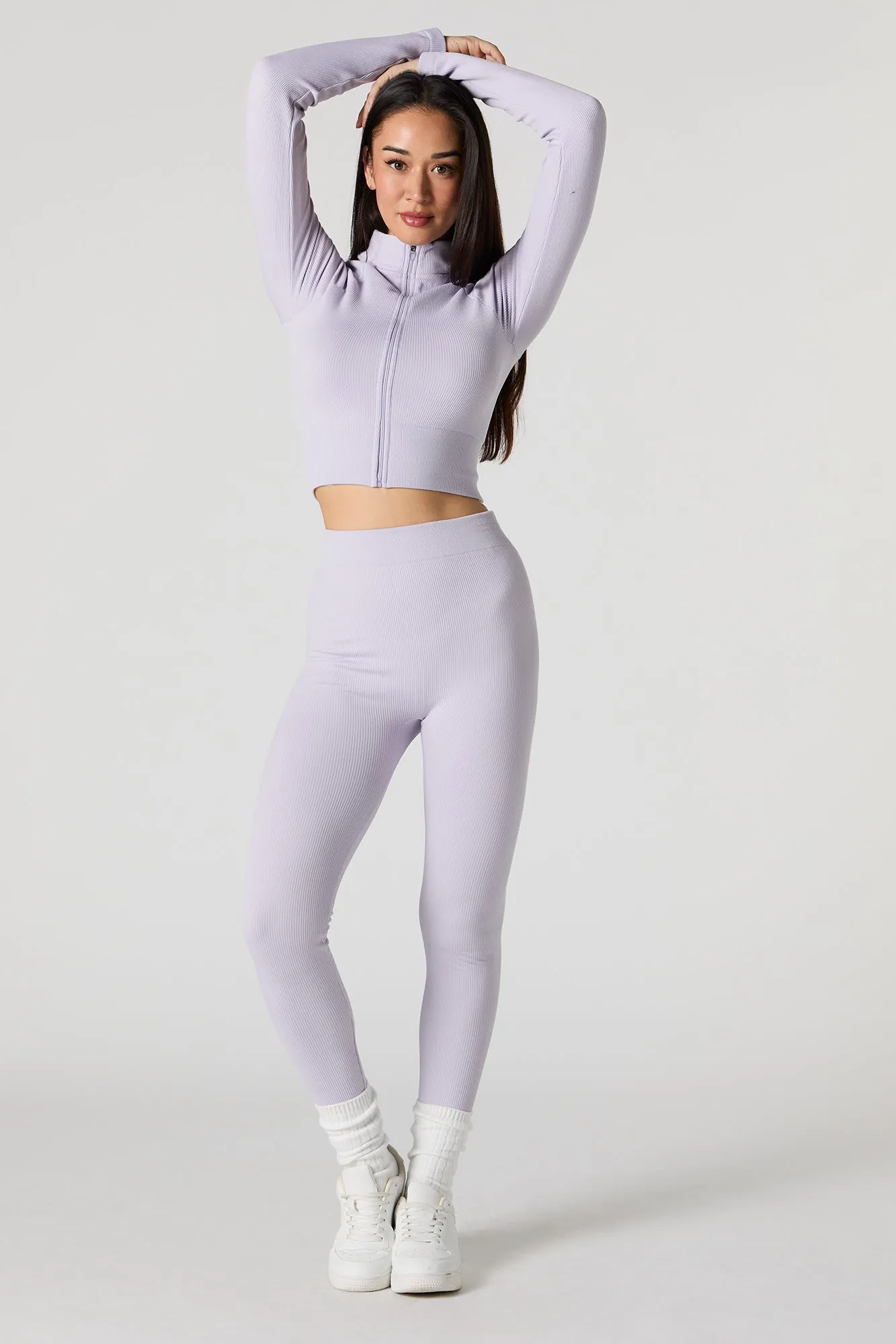 Active Seamless Ribbed High Rise Legging