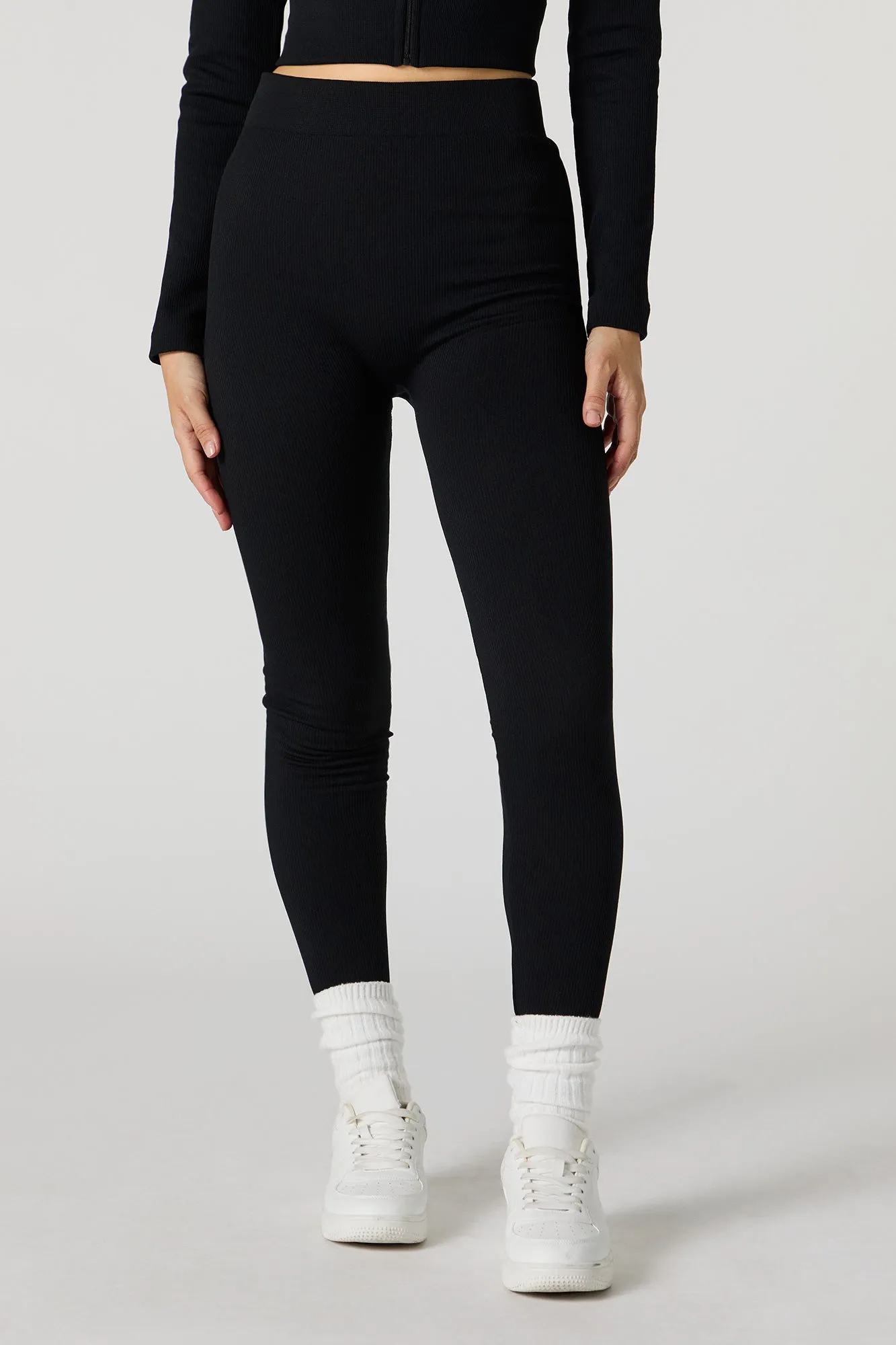 Active Seamless Ribbed High Rise Legging