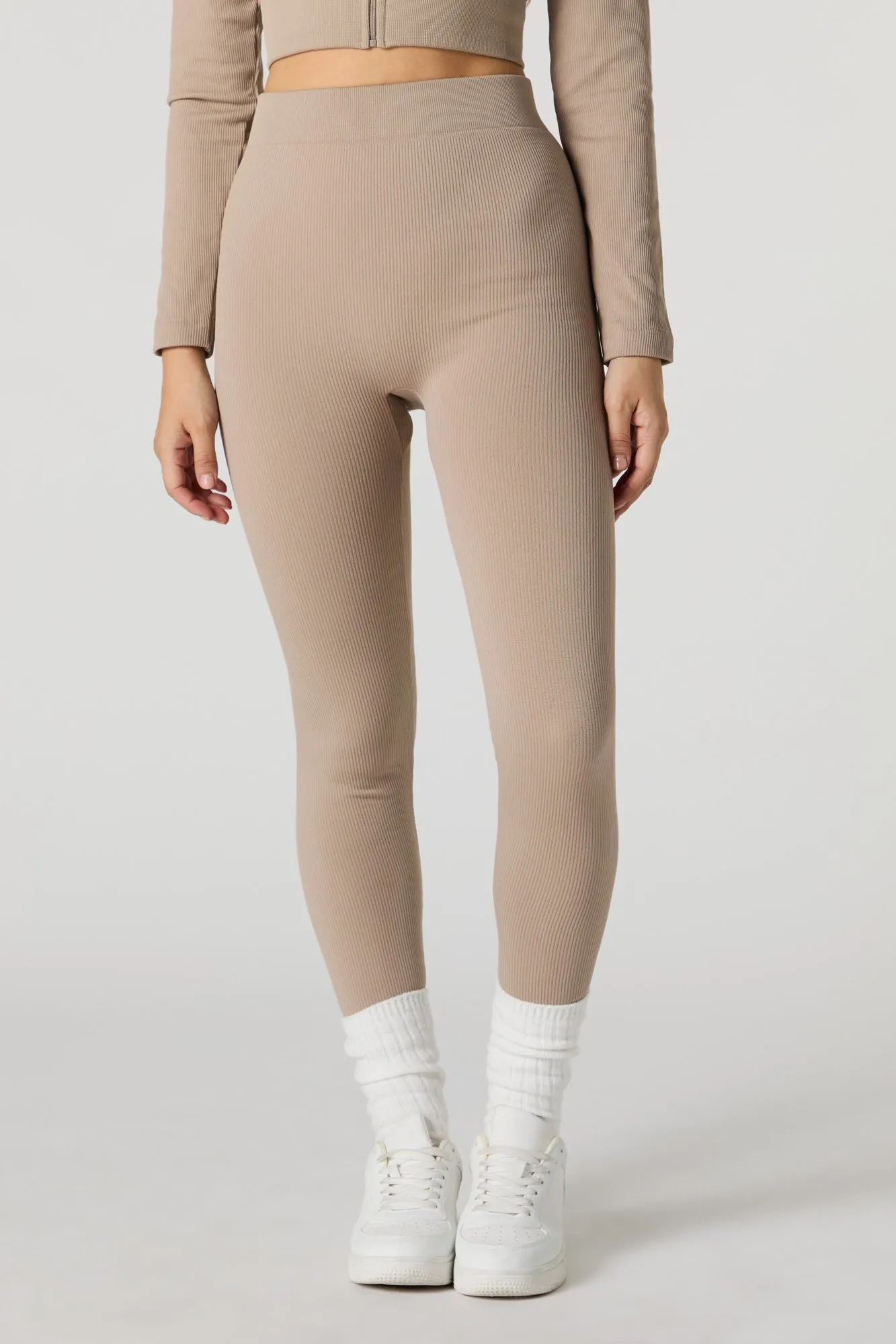 Active Seamless Ribbed High Rise Legging