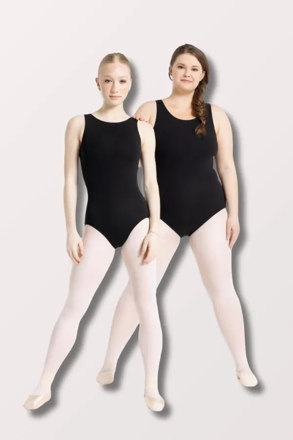 Adult High Neck Leotard - Black