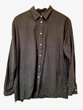 Afends Essential Hemp Button Down Shirt Size 8