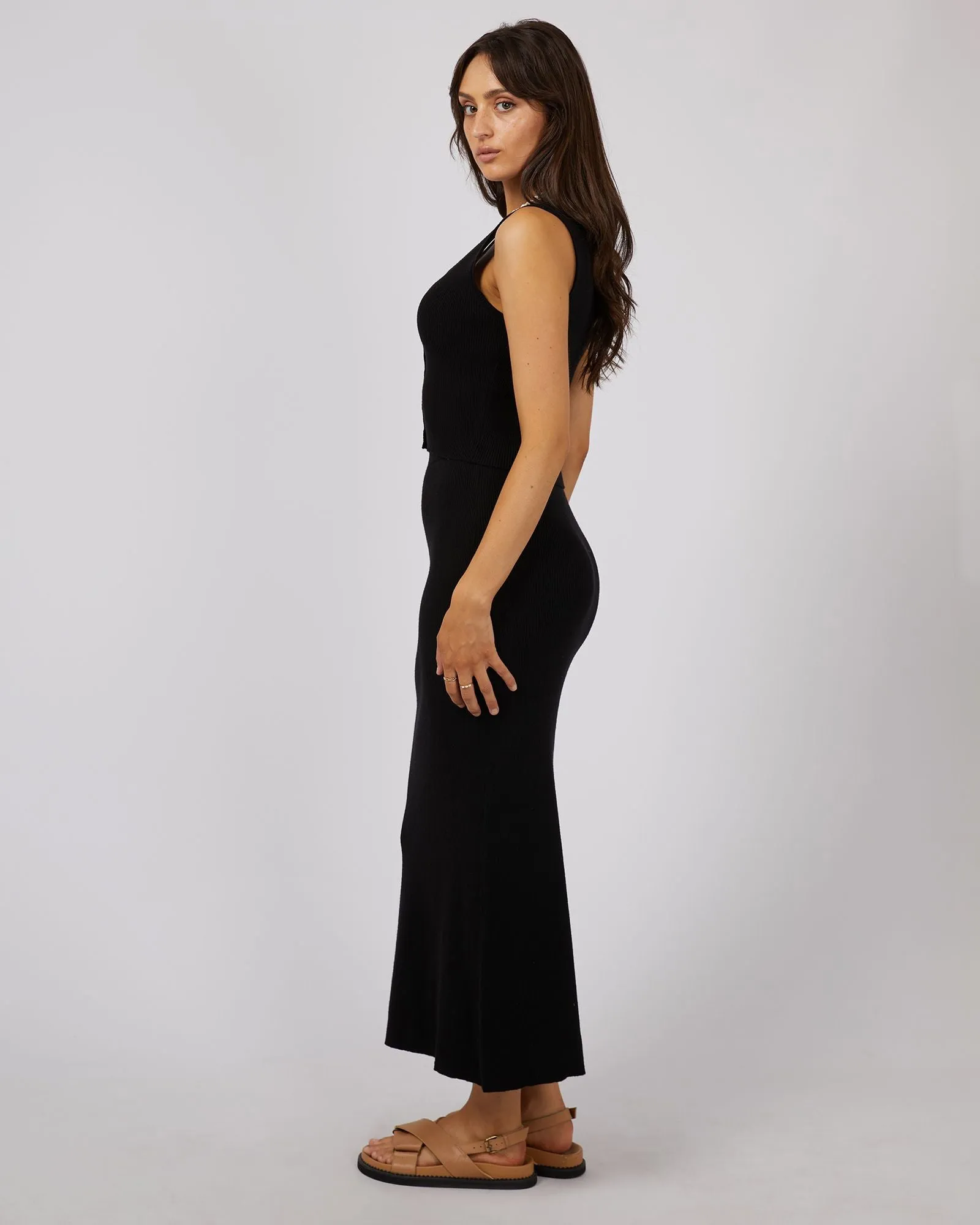 All About Eve Henley Knit Skirt