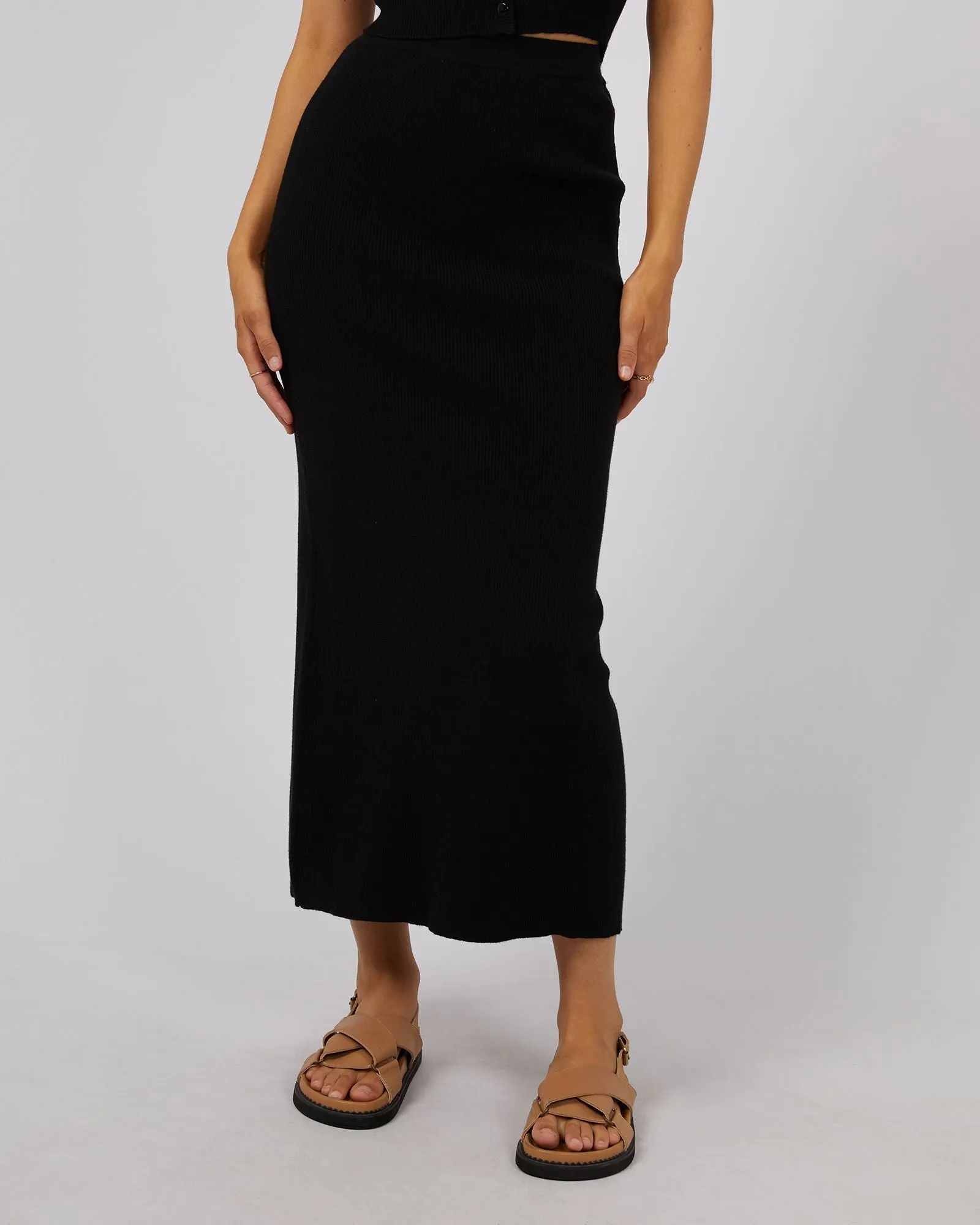 All About Eve Henley Knit Skirt