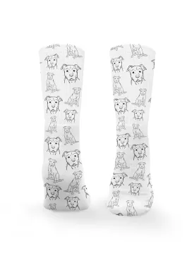 American Staffordshire Terrier Crew Socks