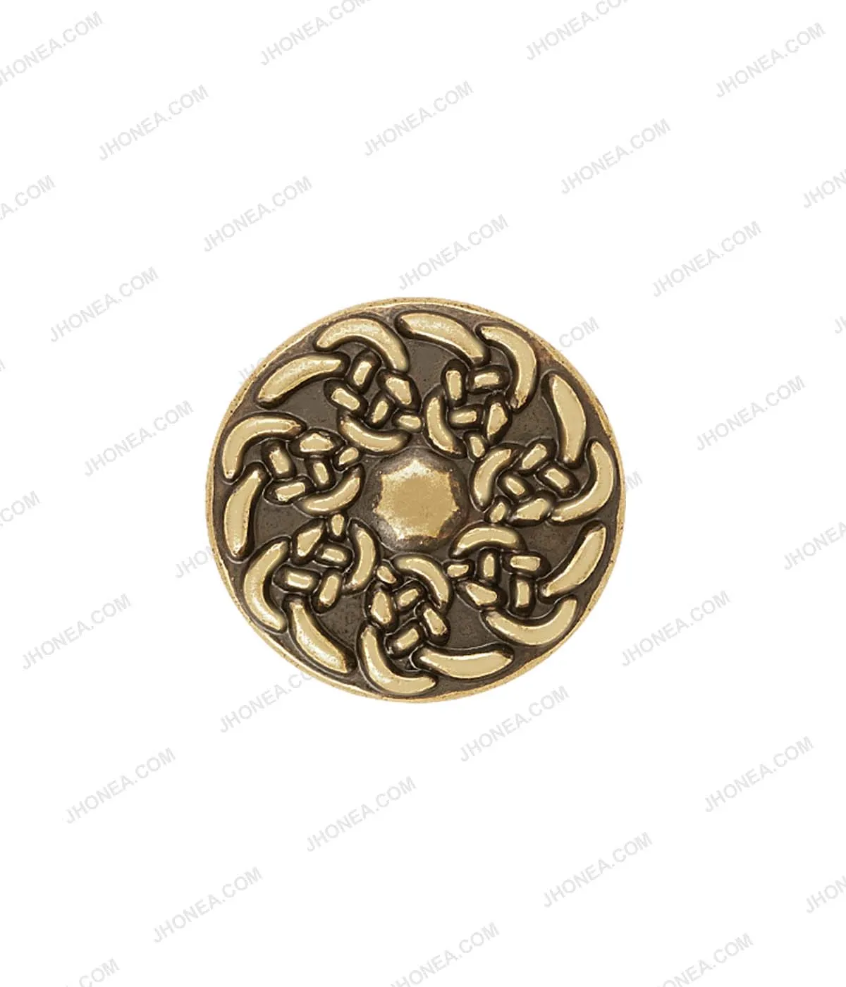 Antique Gold Celtic Pattern Metal Buttons for Men