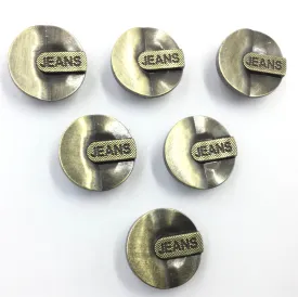 Antique Golden Circular Jeans Buttons