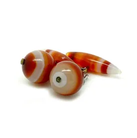 Antique Victorian Scottish Carnelian Agate Cufflinks