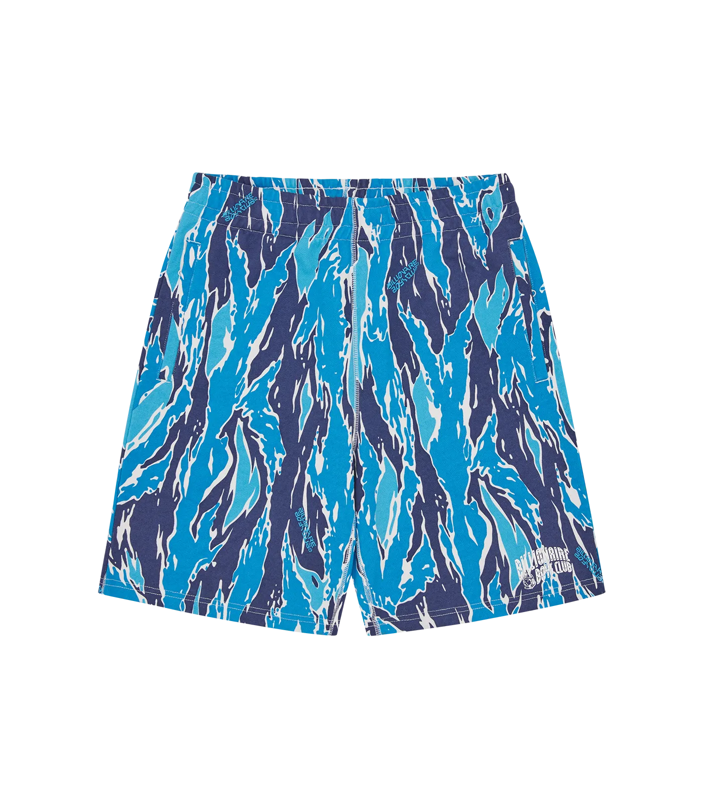 ARCH LOGO CAMO SWEATSHORTS - BLUE