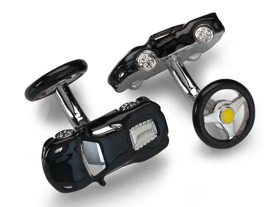 Babette Wasserman Sports Car Cufflinks