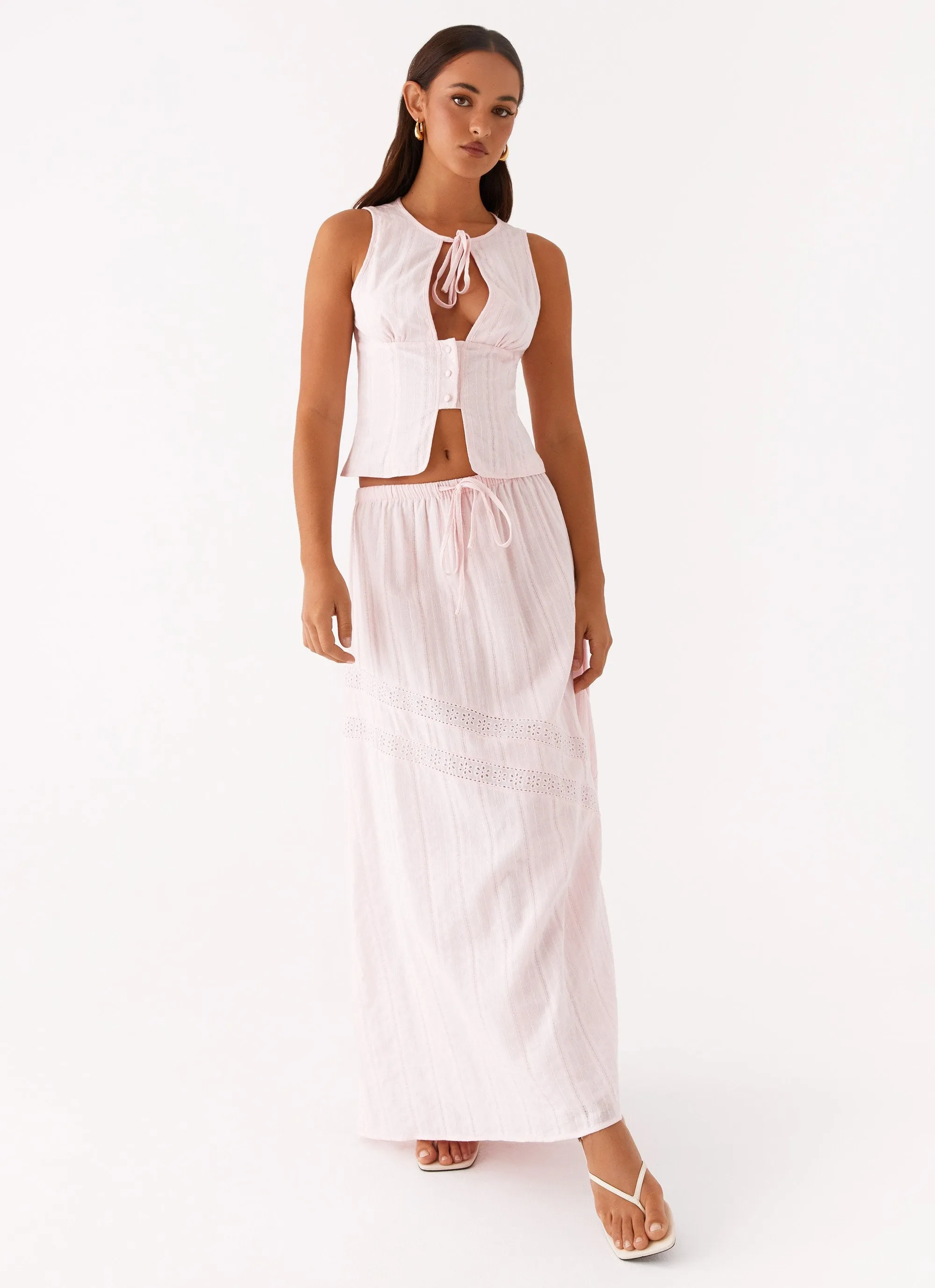 Bailey Maxi Skirt - Blush