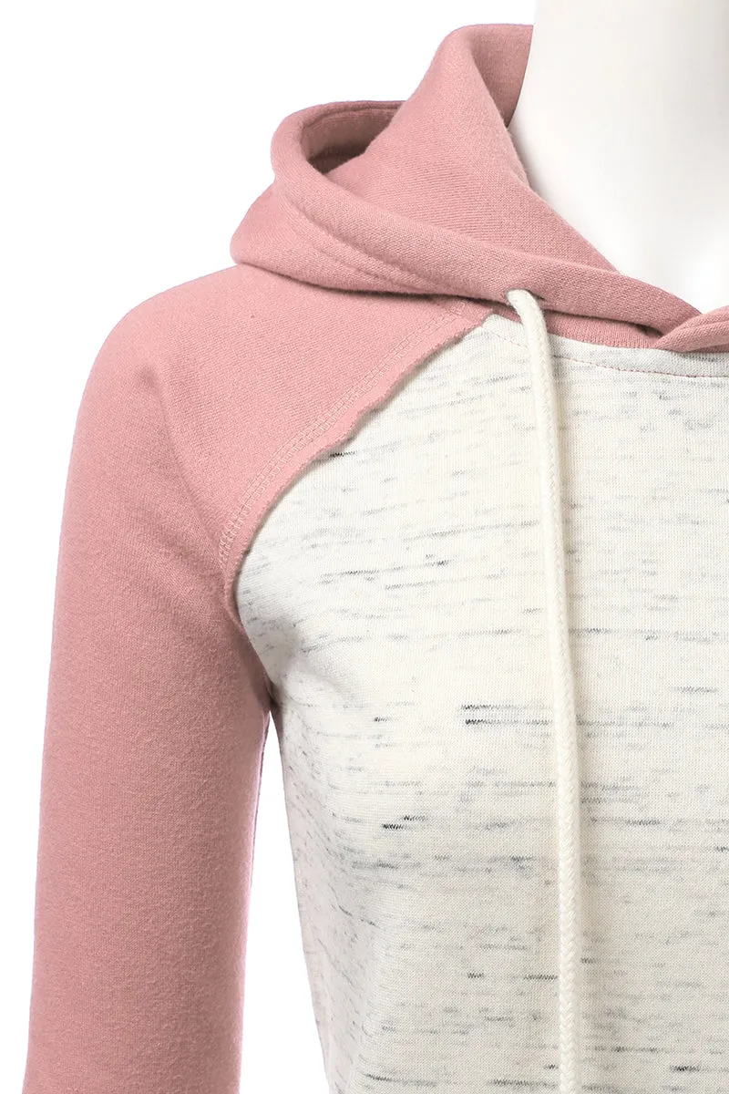 BASIC LIGHTWEIGHT PULLOVER HOODIE SWEATSHIRT FOR WOMEN