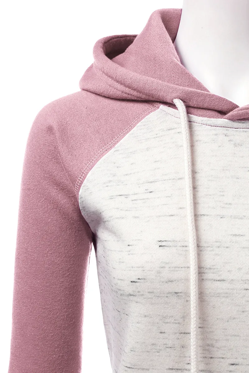 BASIC LIGHTWEIGHT PULLOVER HOODIE SWEATSHIRT FOR WOMEN