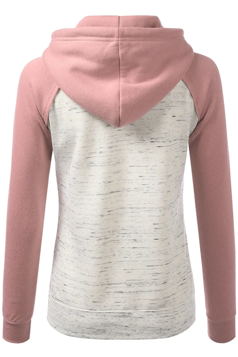 BASIC LIGHTWEIGHT PULLOVER HOODIE SWEATSHIRT FOR WOMEN