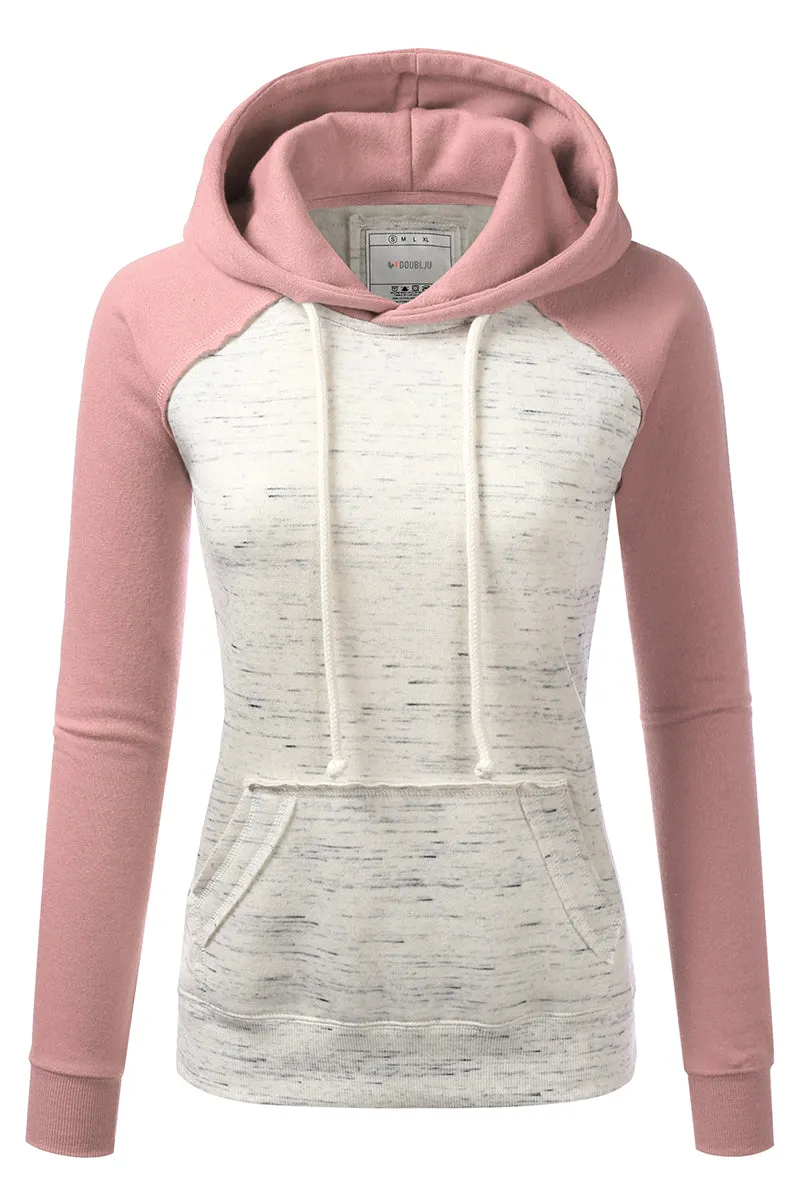 BASIC LIGHTWEIGHT PULLOVER HOODIE SWEATSHIRT FOR WOMEN