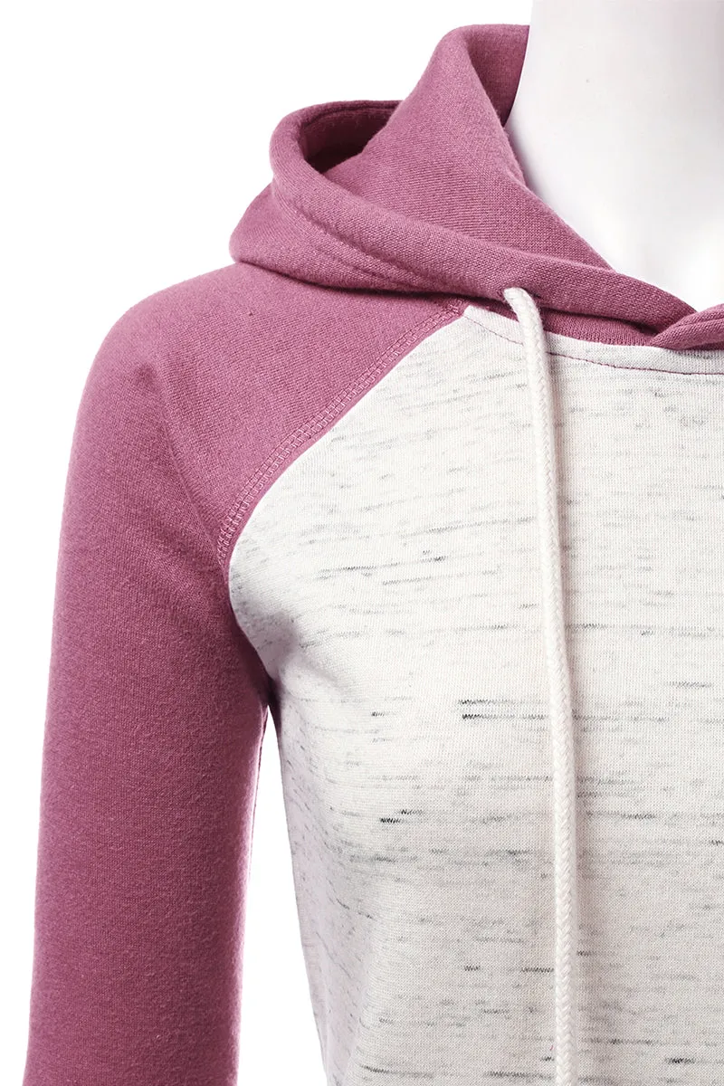 BASIC LIGHTWEIGHT PULLOVER HOODIE SWEATSHIRT FOR WOMEN