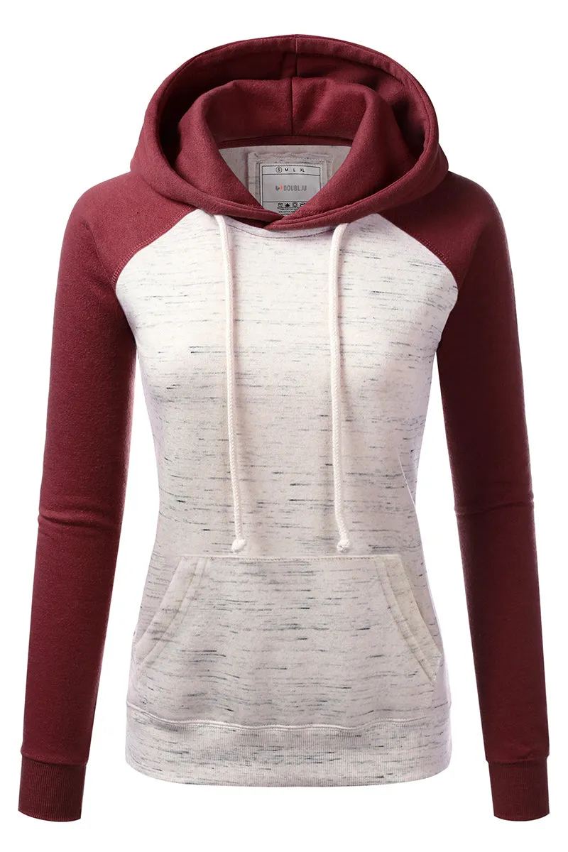 BASIC LIGHTWEIGHT PULLOVER HOODIE SWEATSHIRT FOR WOMEN