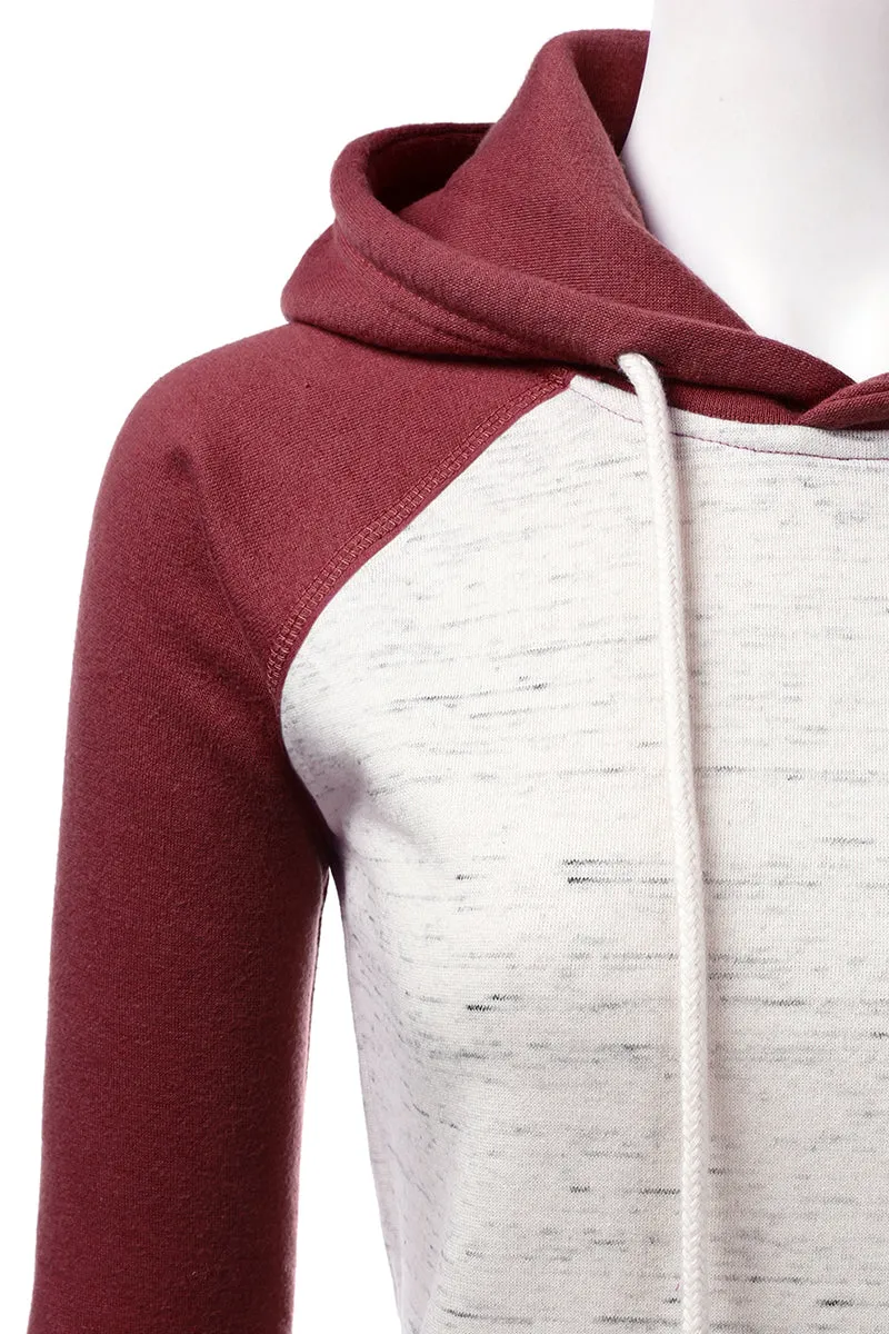 BASIC LIGHTWEIGHT PULLOVER HOODIE SWEATSHIRT FOR WOMEN