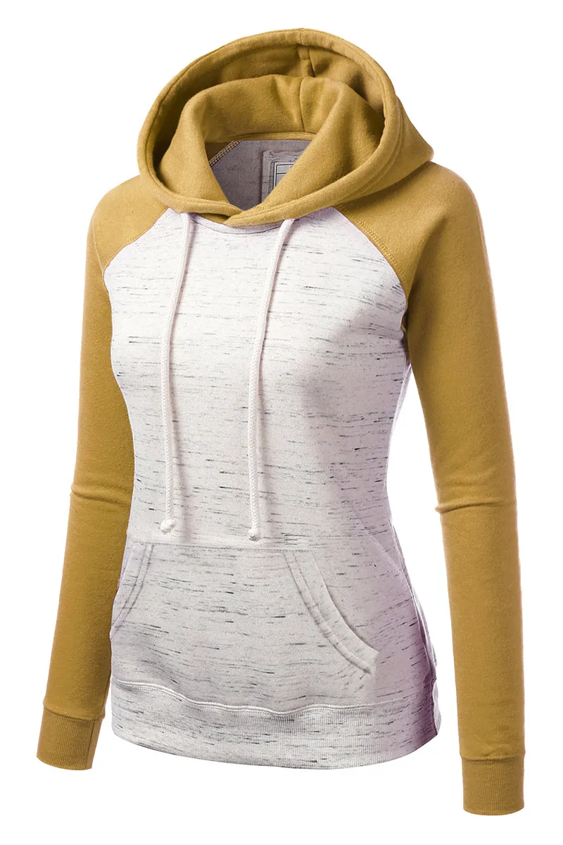 BASIC LIGHTWEIGHT PULLOVER HOODIE SWEATSHIRT FOR WOMEN