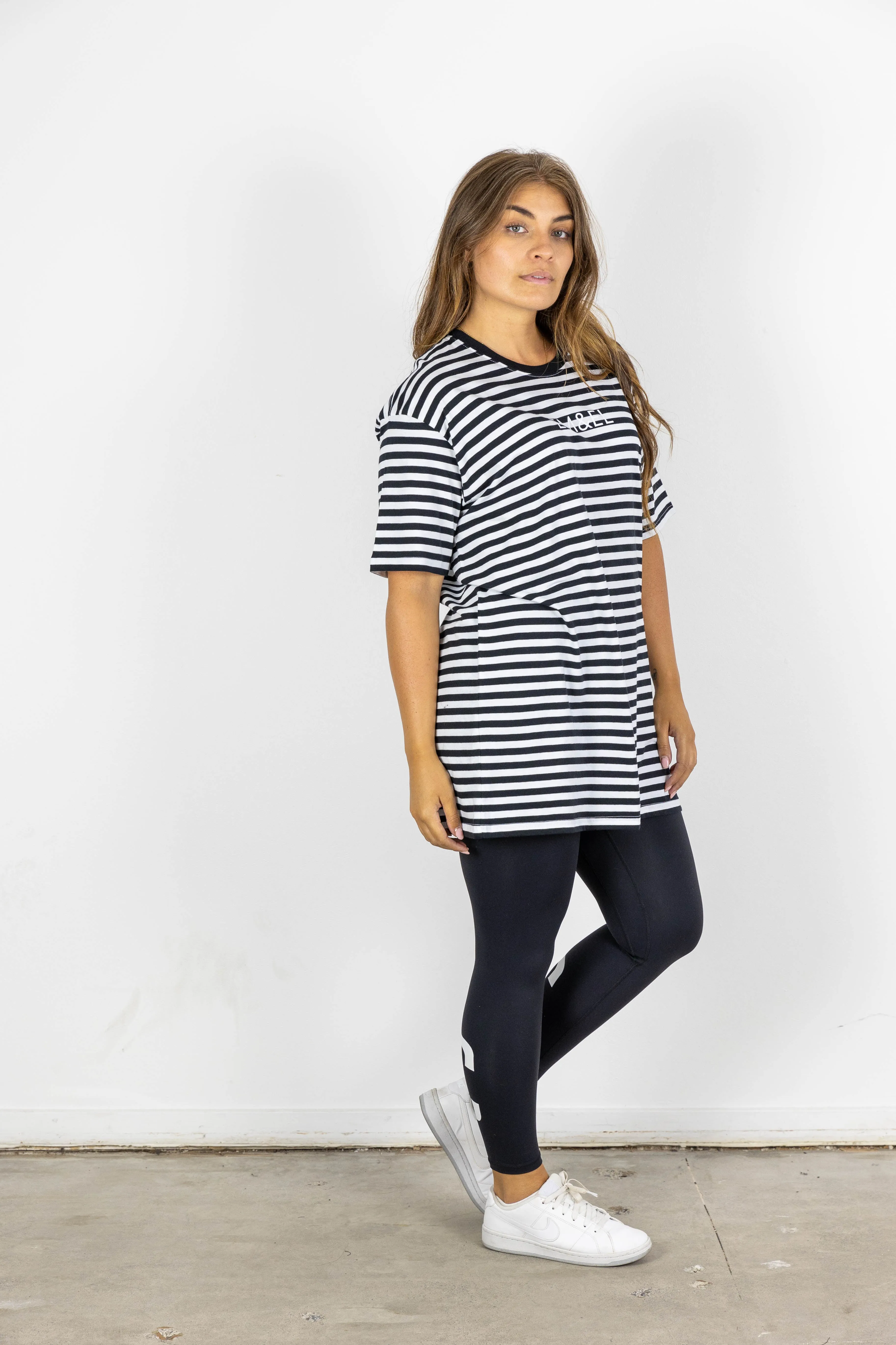 BEN STRIPE TEE BLACK