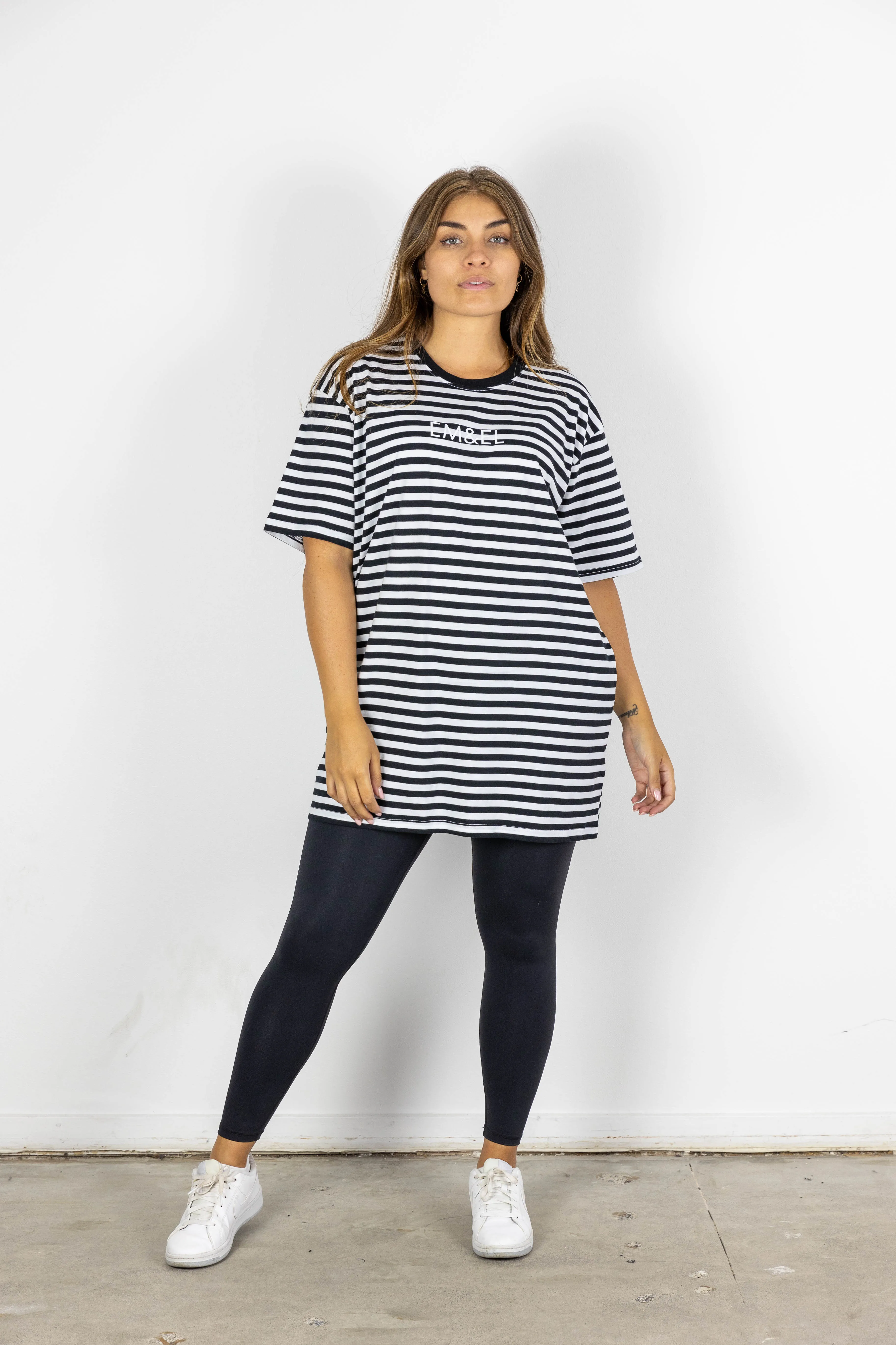 BEN STRIPE TEE BLACK