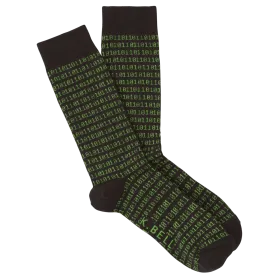 Binary Tech Men’s Crew Sock