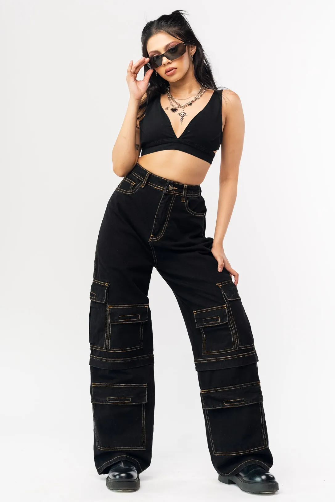 Black Listed Cargo Jeans