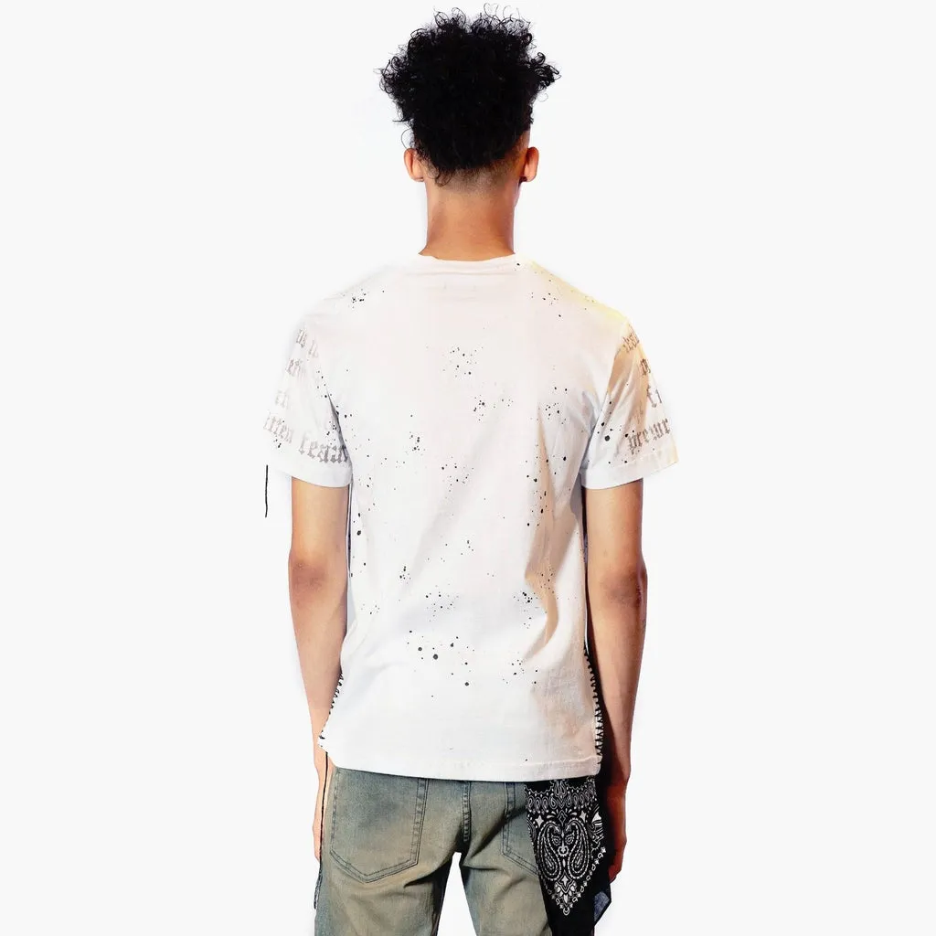 Bleunoir Skull Sequin Crew Neck Tee - White