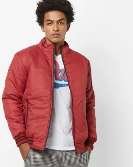 Bomber Jacket with Insert Pockets-G117AJ