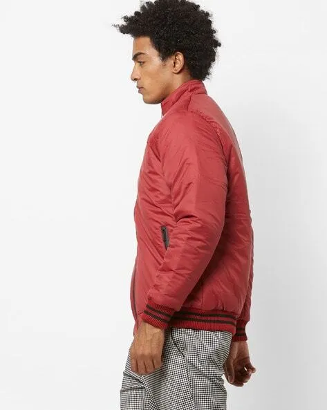 Bomber Jacket with Insert Pockets-G117AJ